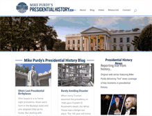 Tablet Screenshot of presidentialhistory.com